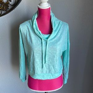 NWT Funnel Neck Sweater Turqoise Sugar High Medium